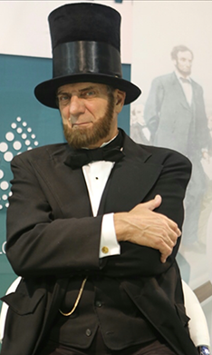 ton katsis as abe lincoln in las vegas